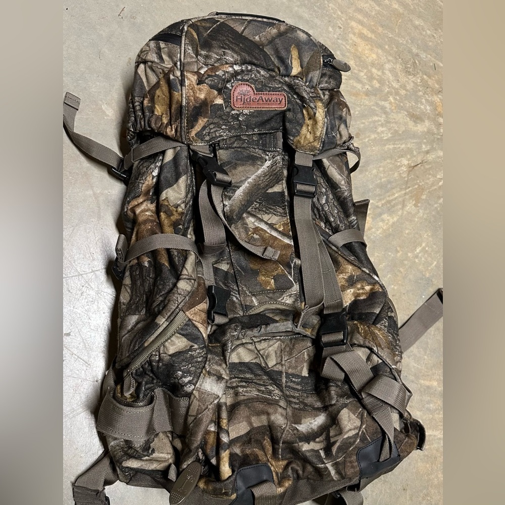 Hideaway hunting backpack.